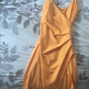 Light orange bodycon dress